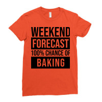 Awesome And Funny Weekend Forecast Hundred Procent Ladies Fitted T-shirt | Artistshot