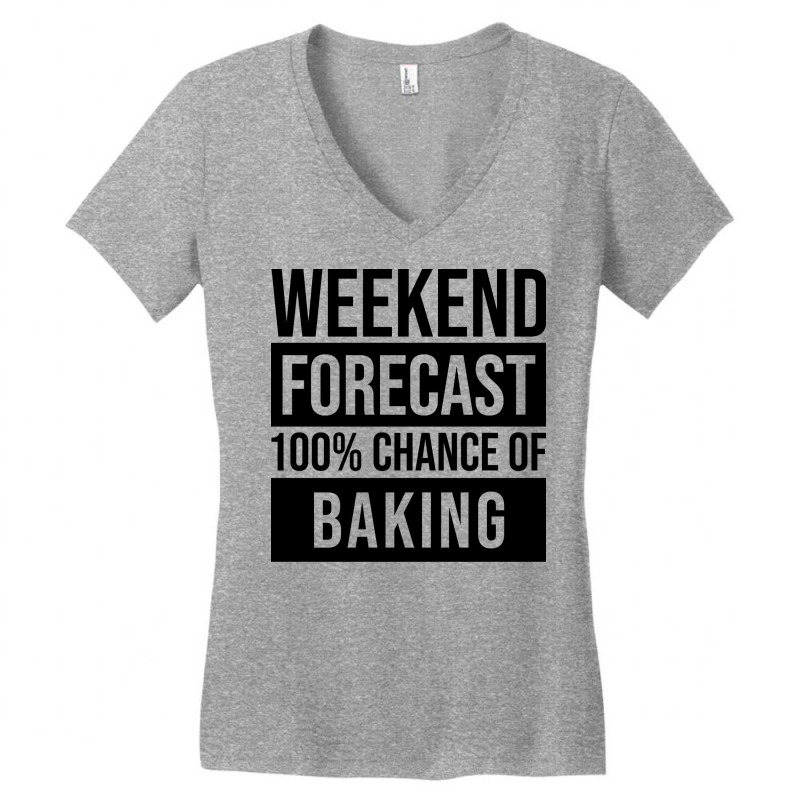 Awesome And Funny Weekend Forecast Hundred Procent Women's V-Neck T-Shirt by modaraayktq | Artistshot