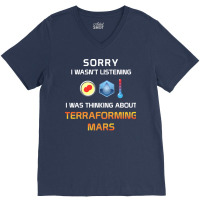 Focused Terraforming Mars Player 80s V-neck Tee | Artistshot