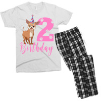 2th Birthday Chihuahua Nostalgia Men's T-shirt Pajama Set | Artistshot