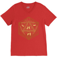 D20 Art Deco Stars V-neck Tee | Artistshot