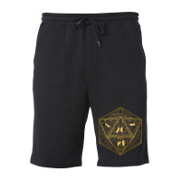 D20 Art Deco Stars Fleece Short | Artistshot