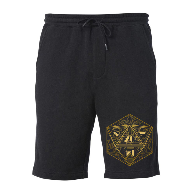 D20 Art Deco Stars Fleece Short | Artistshot