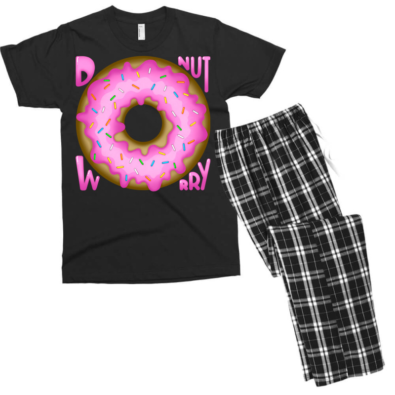 Donut Worry Cute Men's T-shirt Pajama Set by kaistosylinj | Artistshot