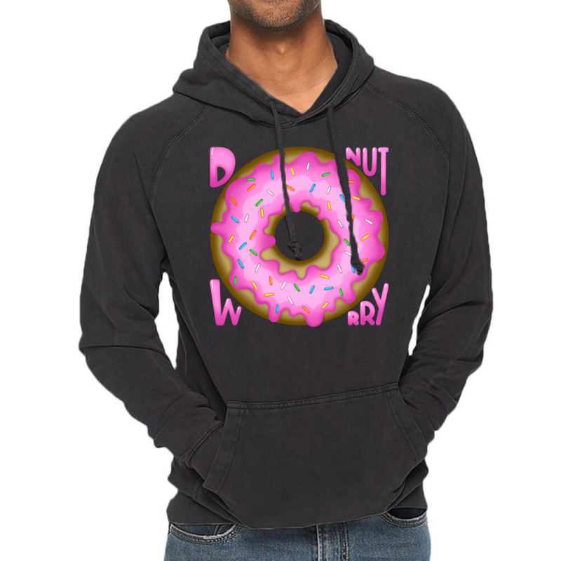 Donut Worry Cute Vintage Hoodie by kaistosylinj | Artistshot