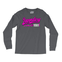 Legendary Since 1981 Pink Boy Long Sleeve Shirts | Artistshot