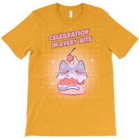 Celebration In Every Bite Cupcake Blue T-shirt | Artistshot