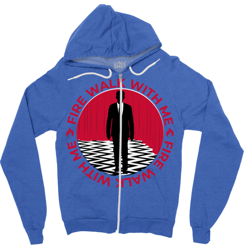 Fire Walk With Me Zipper Hoodie by persiefennink | Artistshot