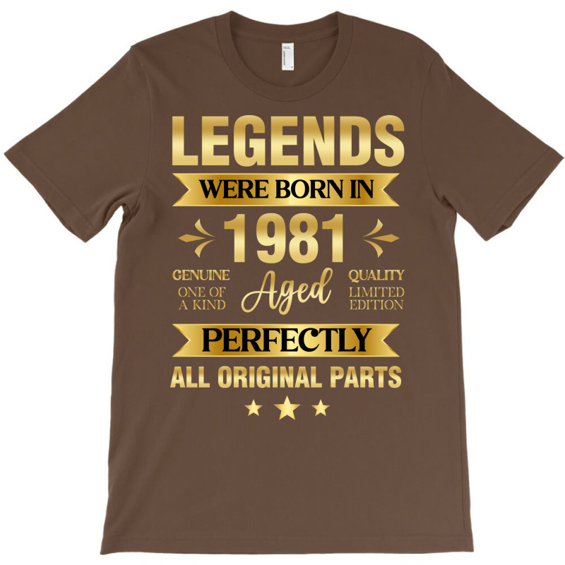 Legends Were Born In 1981 Birthday Trending T-shirt | Artistshot