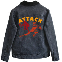 Volleyball Attack 5 Boy Unisex Sherpa-lined Denim Jacket | Artistshot