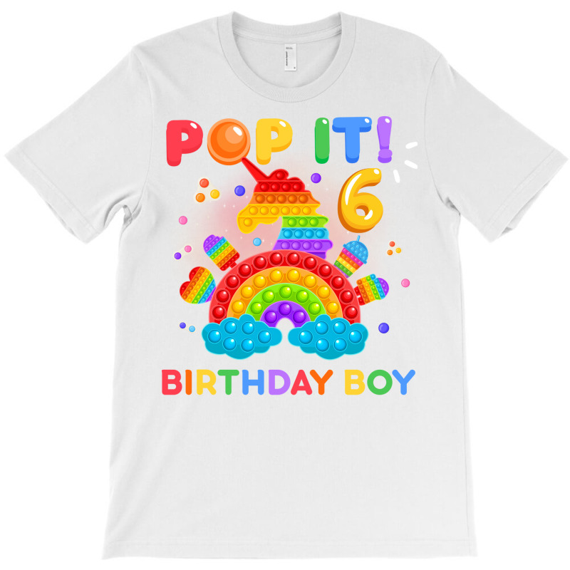 Pop It 6th Birthday Boy Nostalgia T-shirt | Artistshot