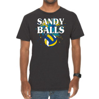 Sandy Balls Beach Volleyball Funny Player Team Aes Vintage T-shirt | Artistshot