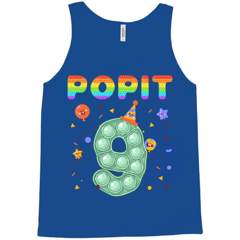 Pop It Happy 9th Birthday Tumblr Stars Tank Top by tavitekleidii | Artistshot