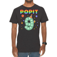 Pop It Happy 9th Birthday Tumblr Stars Vintage T-shirt | Artistshot