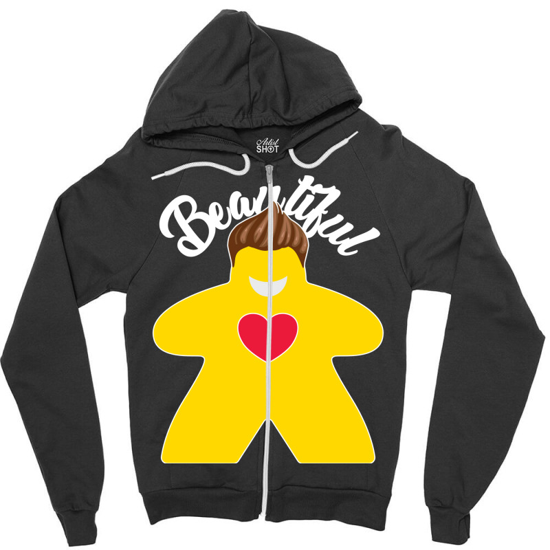 Beautiful Meeple Yellow Yellow Zipper Hoodie | Artistshot