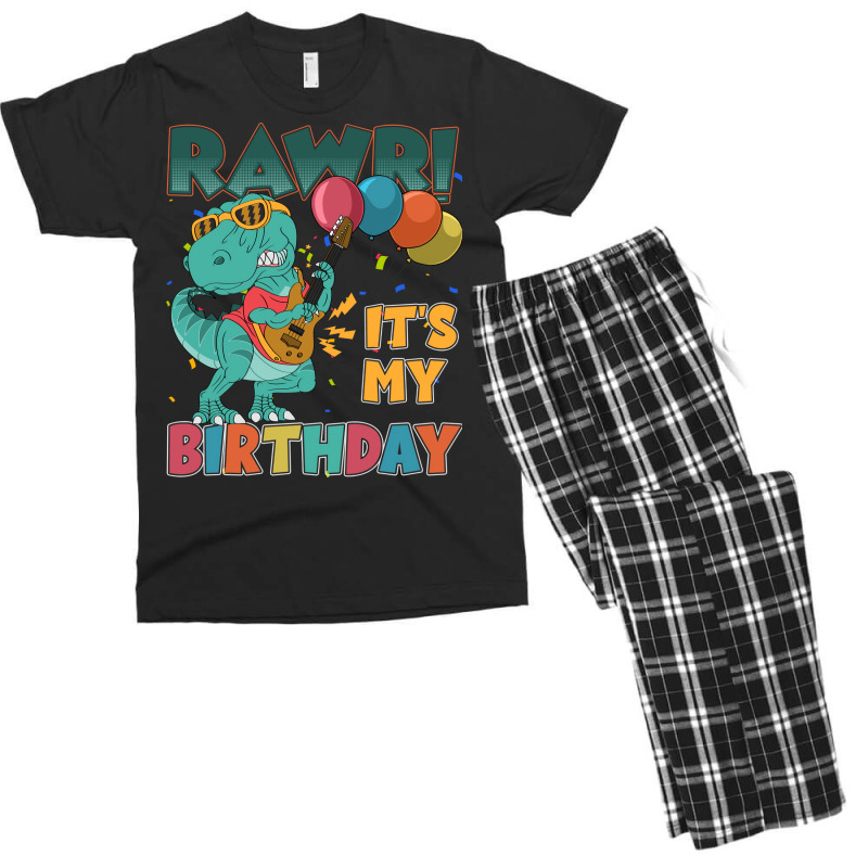 Rawr Its My Birthday Trending Men's T-shirt Pajama Set by bebbahctinb | Artistshot