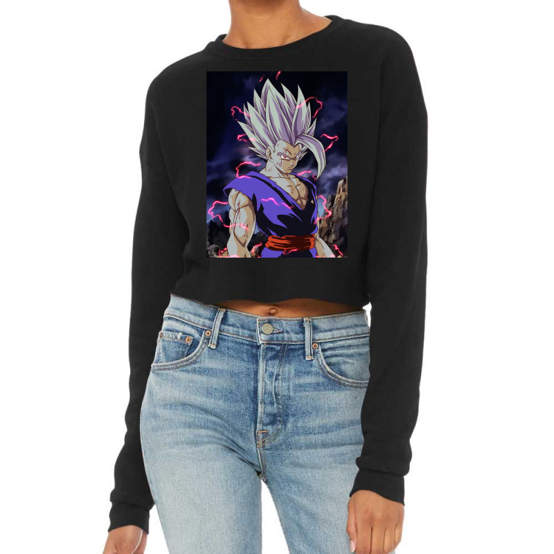 Gohan New Transformation Final Gohan 90’s Style Cropped Sweater by persiefennink | Artistshot