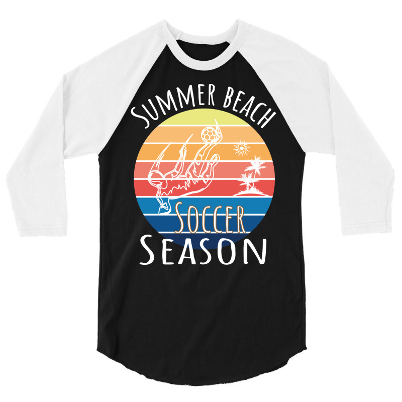 Summer Beach Soccer Season Cute Hippie 3/4 Sleeve Shirt by horathmheannj | Artistshot