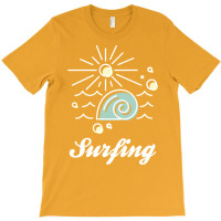 Surfing White Nature T-shirt | Artistshot