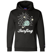 Surfing White Nature Champion Hoodie | Artistshot