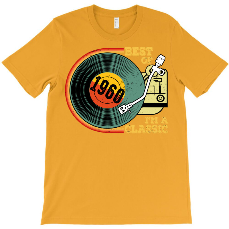 Vintage 1960 Birthday  Im  Birthday  Retro Vinyl Q T-shirt | Artistshot