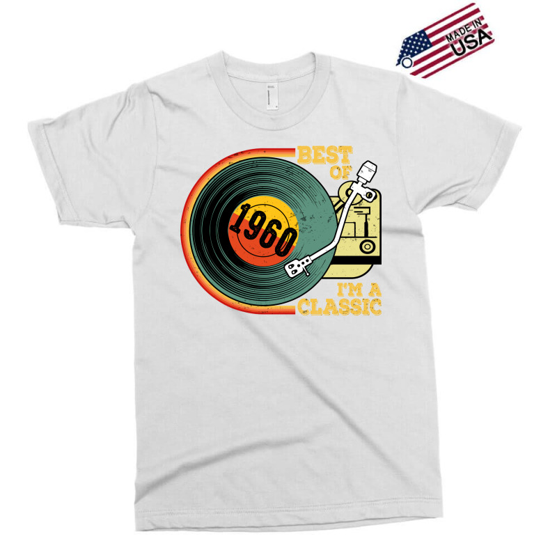 Vintage 1960 Birthday  Im  Birthday  Retro Vinyl Q Exclusive T-shirt | Artistshot