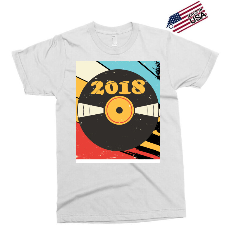 Vintage Retro 2018 Birthday  Vinyl Music Green Exclusive T-shirt | Artistshot