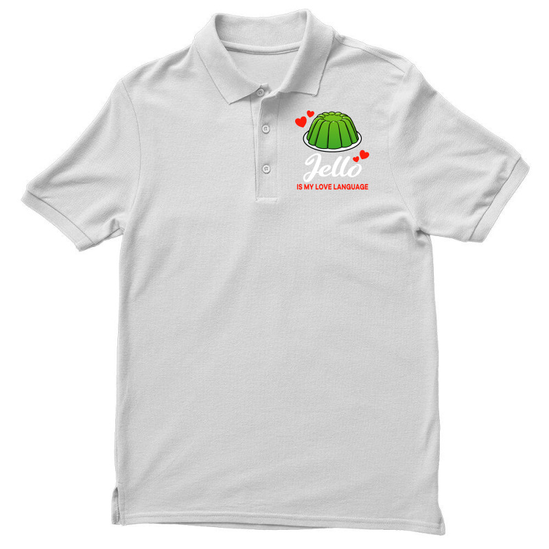 Green Jello Is My Love Language Funny Yellow Men's Polo Shirt | Artistshot