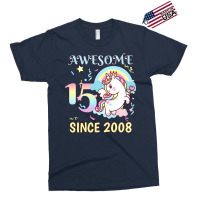 Cute Unicorn Rainbow 15th Birthday Awesome Since 2 Exclusive T-shirt | Artistshot