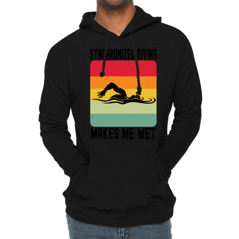 Synchronized Swimming Makes Me Wet Water Retro Nat Lightweight Hoodie by rosurarialas3 | Artistshot