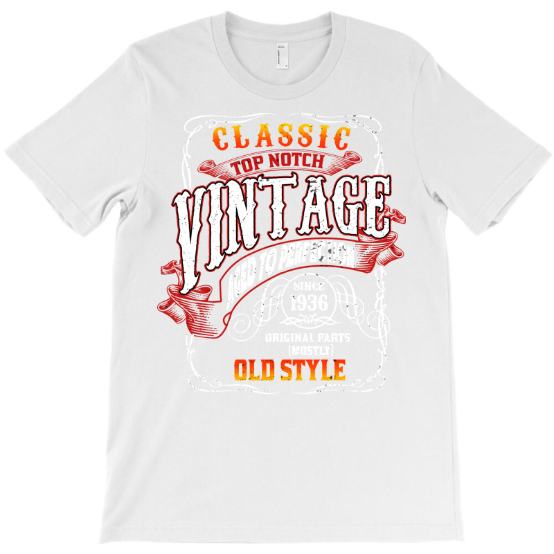 Vintage Birthday 1936 Aged To Perfection 1936 Birt T-shirt | Artistshot