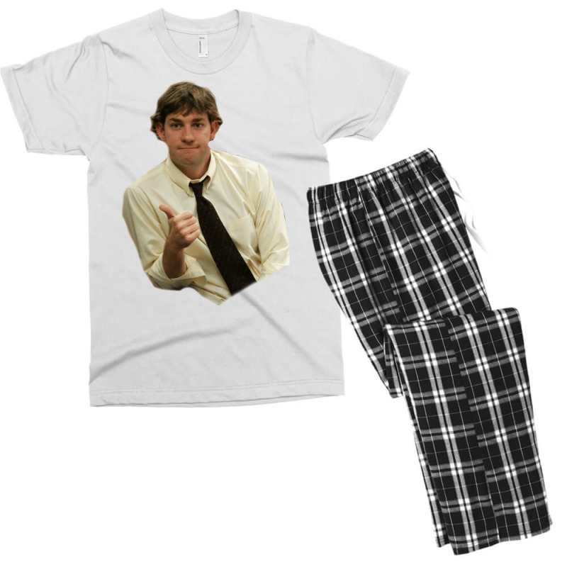 Jim Halpert Thumbs Up Men's T-shirt Pajama Set by persiefennink | Artistshot