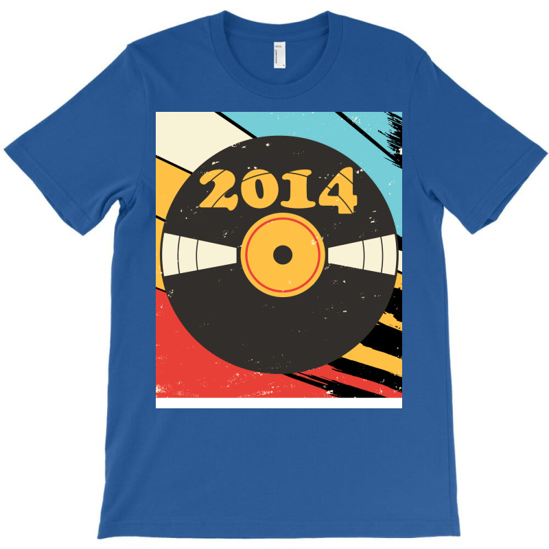 Vintage Retro 2014 Birthday  Vinyl Music Girl T-shirt | Artistshot