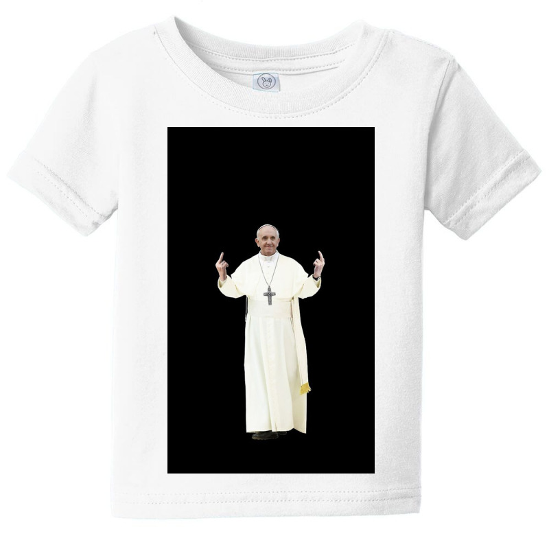 High Resolution Standing Bird Flipping Pope Franci Baby Tee | Artistshot