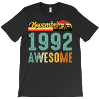 November 1992 Birthday Gift  Vintage November 1992 T-shirt | Artistshot