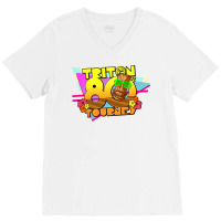 Triton 80s Tourney Cute V-neck Tee | Artistshot