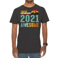 April 2021 Birthday Gift  Vintage April 2021 Aweso Vintage T-shirt | Artistshot