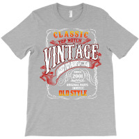 Vintage Birthday 2001 Aged To Perfection 2001 Birt T-shirt | Artistshot