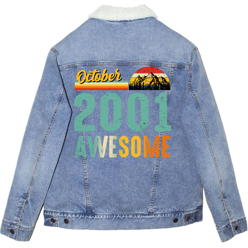 October 2001 Birthday Gift  Vintage October 2001 A Unisex Sherpa-lined Denim Jacket | Artistshot