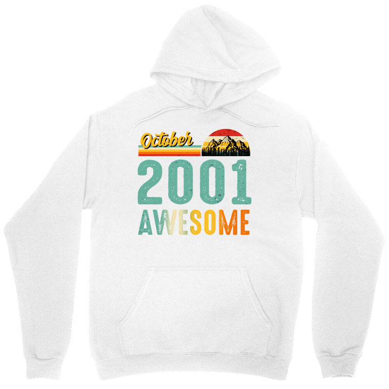 October 2001 Birthday Gift  Vintage October 2001 A Unisex Hoodie | Artistshot