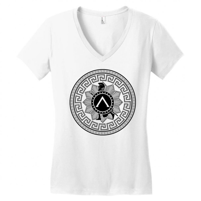 Spartan Symbol Women's V-Neck T-Shirt by rastyrocl | Artistshot