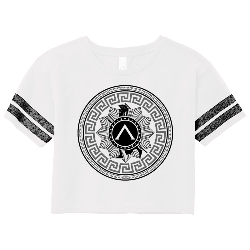 Spartan Symbol Scorecard Crop Tee by rastyrocl | Artistshot