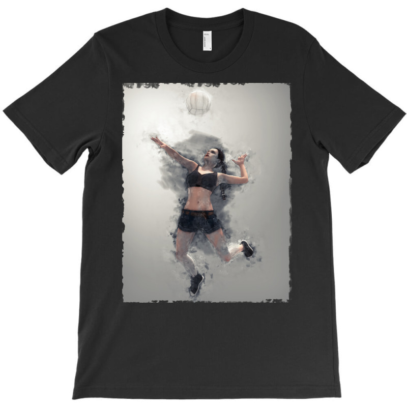 Volleyball Digital Art Blue T-Shirt by horathmheannj | Artistshot