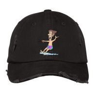 Waterskiing Dad On Vacation Boy Vintage Cap | Artistshot