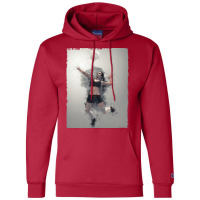 Volleyball Digital Art Red Champion Hoodie | Artistshot