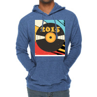 Vintage Retro 2015 Birthday  Vinyl Music Stars Lightweight Hoodie | Artistshot