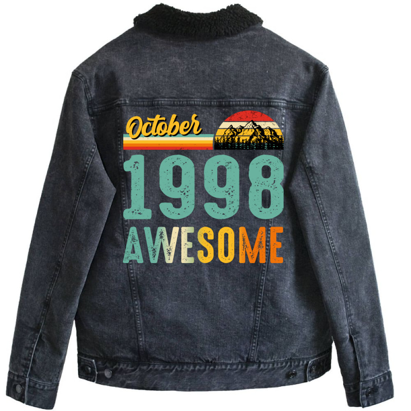 October 1998 Birthday Gift  Vintage October 1998 A Unisex Sherpa-lined Denim Jacket | Artistshot