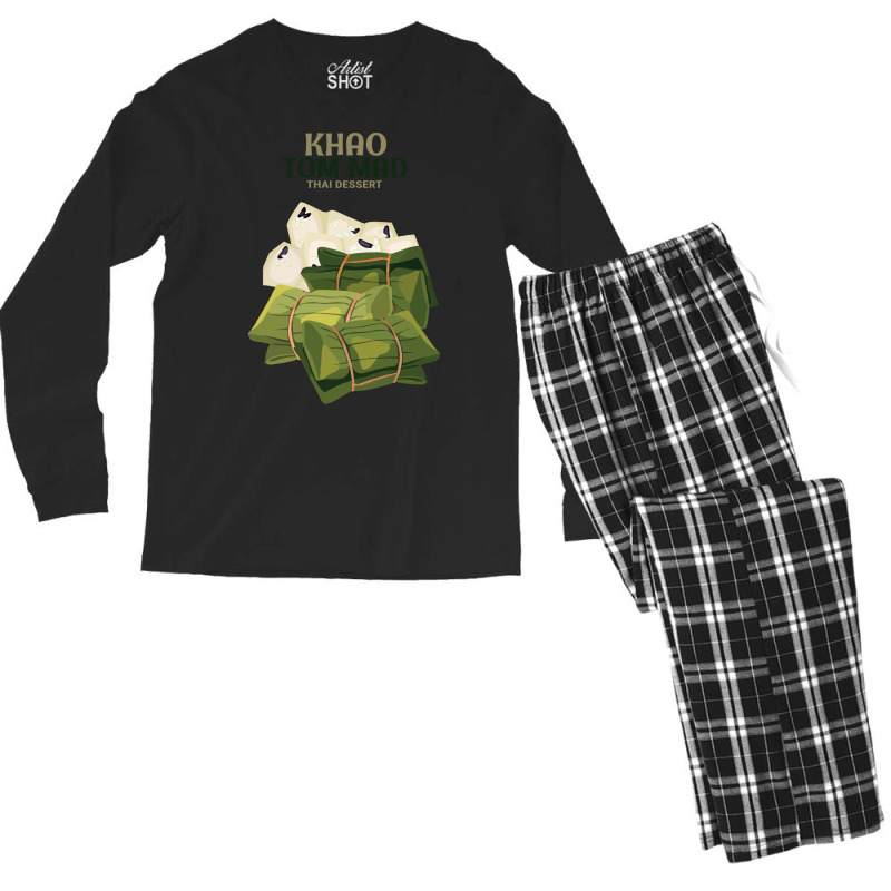 Native Thai Sweet Dessert Girl Men's Long Sleeve Pajama Set | Artistshot