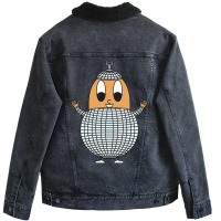 Discoball Egg Music Unisex Sherpa-lined Denim Jacket | Artistshot