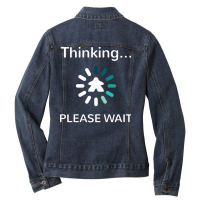 Analysis Paralysis Blue Meeple Board Game Funny Ladies Denim Jacket | Artistshot